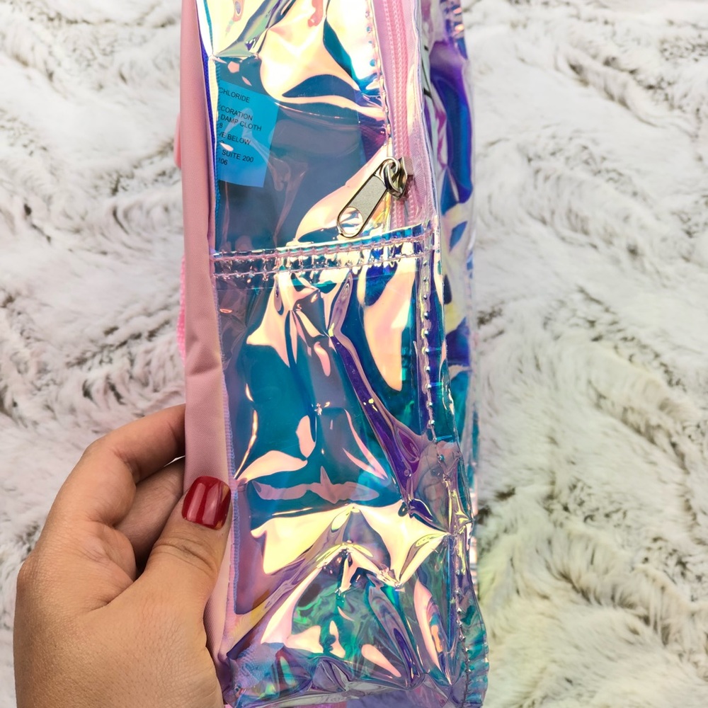 Iridescent Mini Backpack “Slay All Day” - Picture 3 of 8